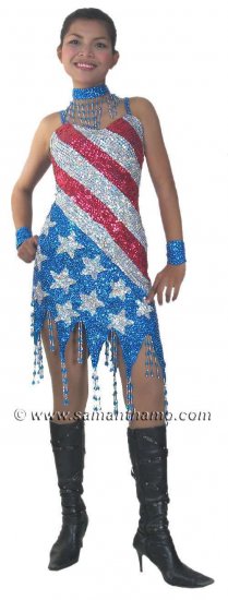 RM324 Sparkling ' Sequin Dance, Occasion Costume, USA Dress - Click Image to Close
