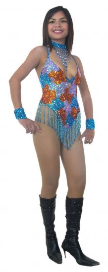 RML402 Sparkling SEXY Sequined Dance Leotard - Click Image to Close