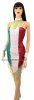 SDW418 Tailor Made Sequin ITALY FLAG Dance Dress