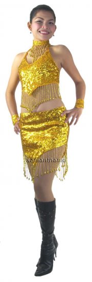RM460 Sparkling ' Sequin 2 Piece Dance, Occasion Costume, Dress - Click Image to Close