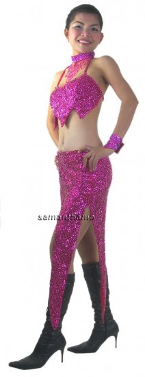 RM484 Sparkling ' Sequin Dancing Competition Costume, Dress - Click Image to Close