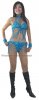 SGB24 Blue Sequin Showgirl Dance Bondage Style Bikini