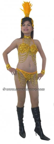 STC2041 LAS VEGAS Showgirl Costume & Headpiece - Click Image to Close