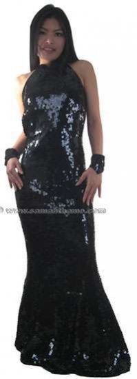 TM2002 TAILOR MADE Sparkling Sequin Cabaret Evening Gown - Click Image to Close