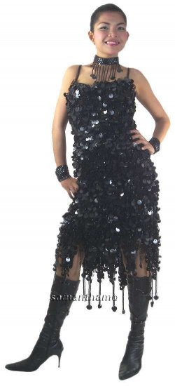 TM1099 Tailor Made Sparkling Sequin Dance Dress - Click Image to Close