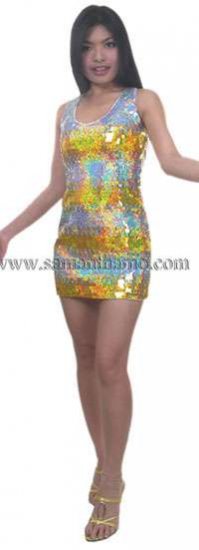 CBS0895 BEYONCE Replica Sparkling Sequin Dress / Dance Costume - Click Image to Close