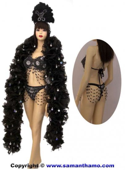 STC2043 LAS VEGAS Showgirl Costume & Headpiece - Click Image to Close
