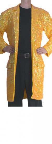 CSJ510 Men's Tailor Made Fully Sequined LONG Trench Coats - Click Image to Close