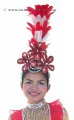 Las Vegas Show Girl Feather Headdress - In Any Colour - HD158