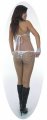 SGB01 Silver Sequin Showgirl Dance Bikini.