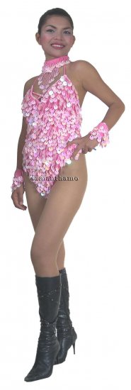RML353 Sparkling SEXY Sequined Dance Leotard - Click Image to Close