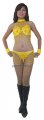SGB09 Yellow Sequin Showgirl Dance Bikini