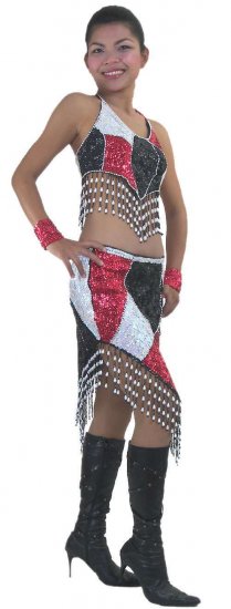 RM563 Sparkling ' Latin Sequin Dance, Occasion Costume, Dress - Click Image to Close