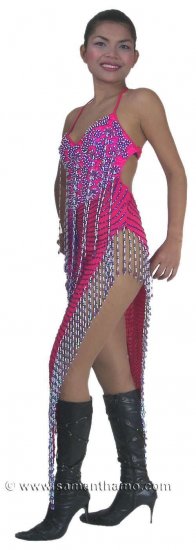 CT511 Sparkling 'Sequin Dancing Competition Costume, Dress, Gown - Click Image to Close