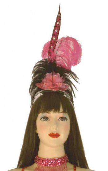 Moulin Rouge Show Girl Feather Headdress - In Any Colour - HD161 - Click Image to Close
