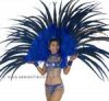 FULL LAS VEGAS Showgirl FEATHER BACK HARNESS Costume STC2020