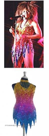 TINA TURNER Replica Sparkling Dance Costume - Click Image to Close
