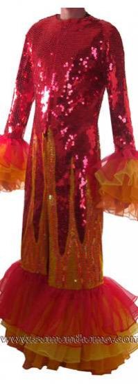 TM1998 TAILOR MADE Sparkling Sequin Cabaret RUFFLE Gown - Click Image to Close