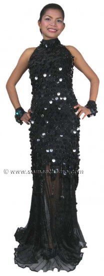 RM386 Sparkling ' Sequin Coin Dance, Occasion Costume, Gown - Click Image to Close