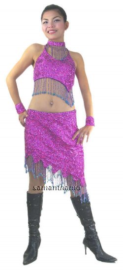 RMD456 Sparkling ' 2 Piece Sequin Dance, Occasion Costume, Dress - Click Image to Close
