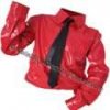 MJ Red PVC Dangerous Shirt & Tie - Pro (XX Small - XXX Large)