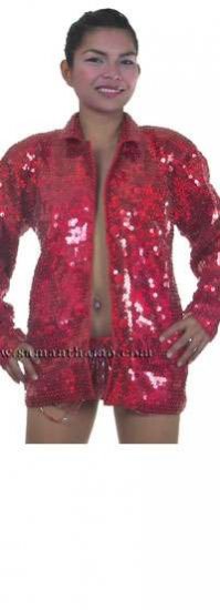 CSJ556 Ladies Tailor Made Fully Sequined Stage Jacket - Click Image to Close