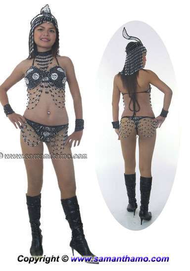 STC2040A VEGAS Showgirl Costume & EXOTIC Headpiece - Click Image to Close