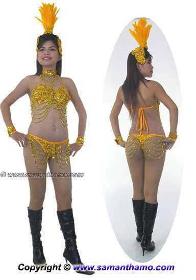 STC2041 LAS VEGAS Showgirl Costume & Headpiece - Click Image to Close