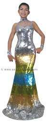 CT120 Sparkling ' Sequin Dance, Occasion Costume, Gown - Click Image to Close
