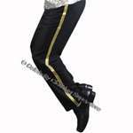 MJ Gold Two Stripe Billie Jean Trousers - Pro - Click Image to Close