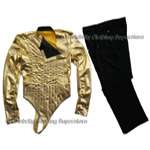 Dangerous Gold Leotard Full Outfit - Click Image to Close