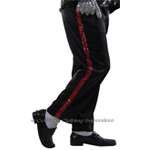 MJ Entertainers Red Stripe Real Sequin Trousers (Pro Series) - Click Image to Close