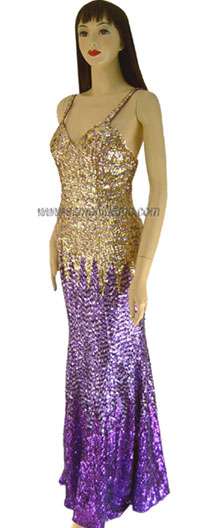 TM5056 Tailor Made Fully Sequined Gown - Click Image to Close