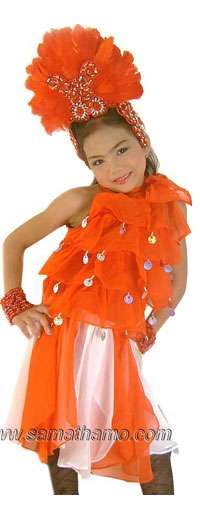 TMC1054 Tailor Made Children's Dance Dress & Headpiece - Click Image to Close