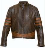 WOLVERINE X-MEN ORIGINS BIKER X-1 Leather Jacket (TAILOR MADE) - Click Image to Close
