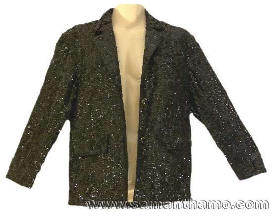 CSJ555 Men's Tailor Made Fully Sequined Stage Jacket - Click Image to Close