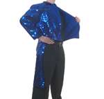 Circus Stage Full Sequin Tuxedo RINGMASTER'S Tail Coat - Click Image to Close